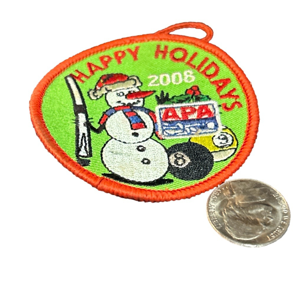APA 2008 Happy Holidays Snowman Ornament Patch